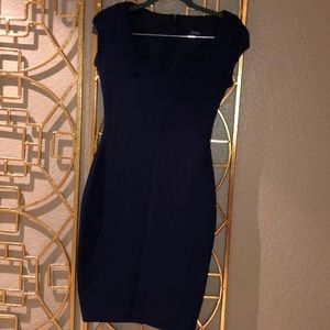 Lulus dark navy body con dress